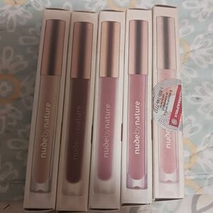 Nude by Nature Pink and Cream Lipstick Collection